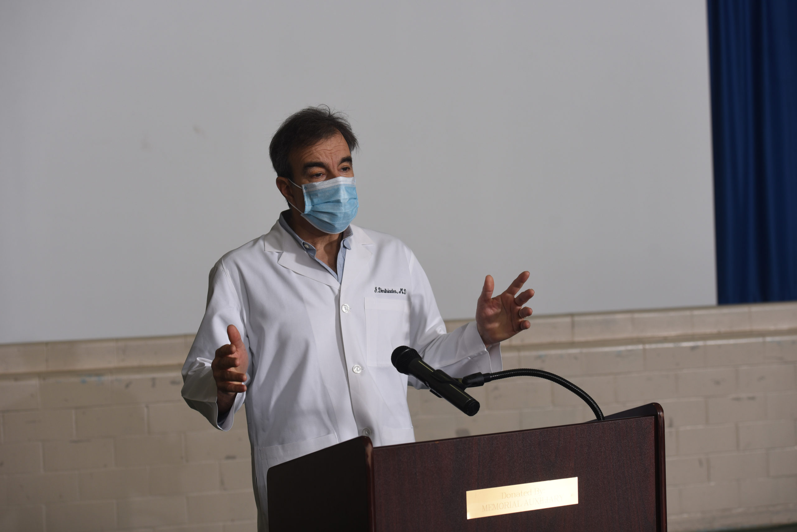Dr. Dimitriades Lecturing a Class