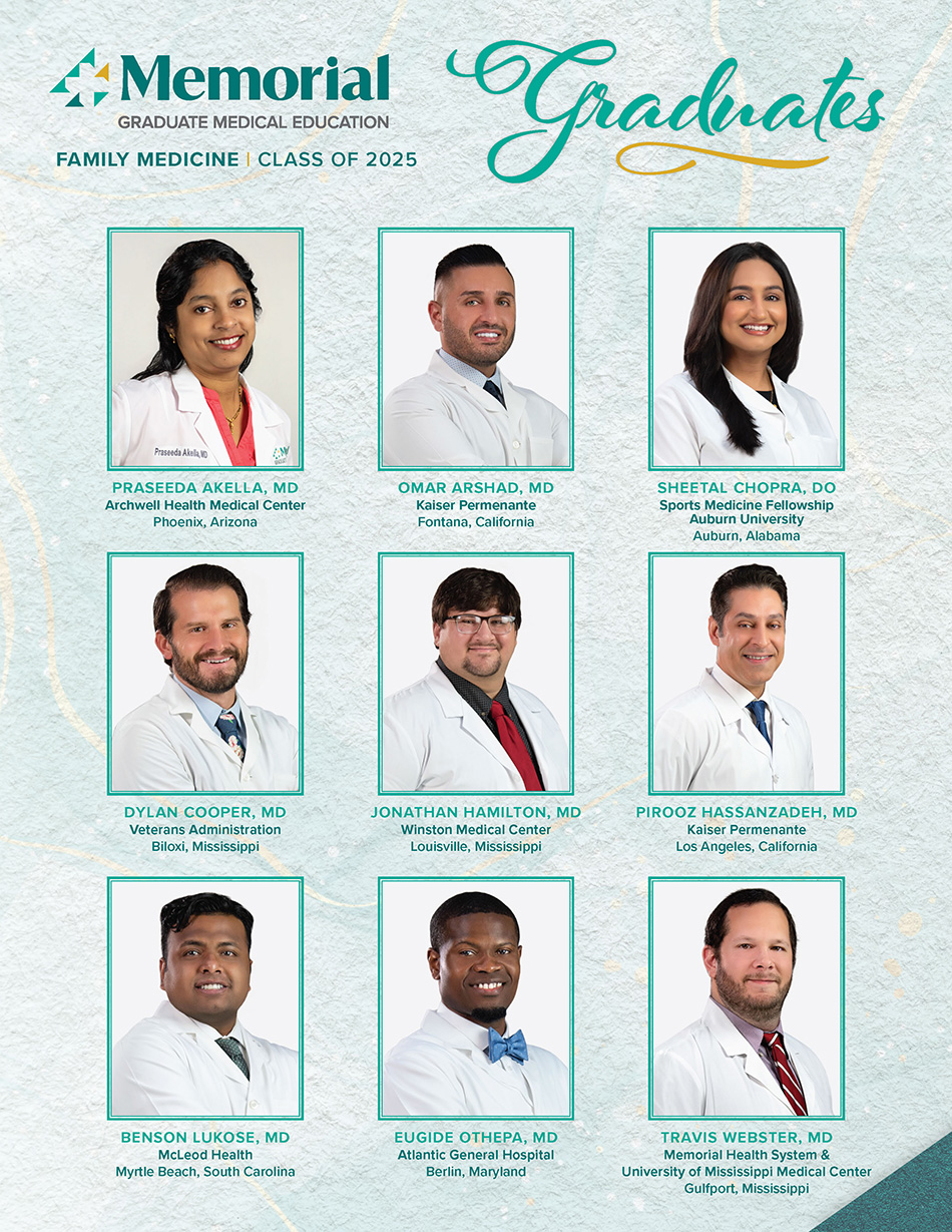 GME_2025Graduation_GradFlyer 2025 Family Medicine Graduates